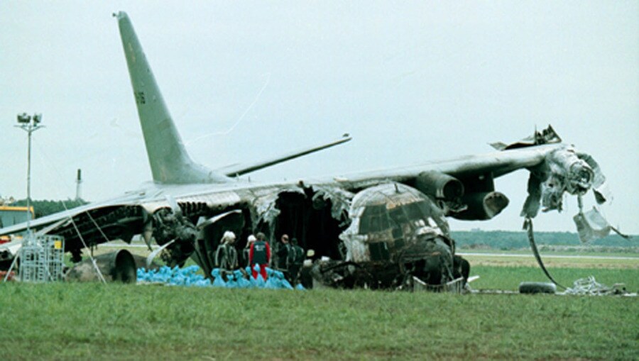 brandweer bij de luchtmacht