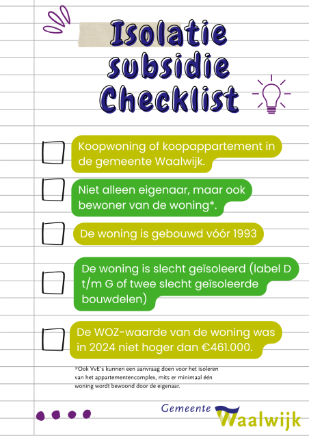 verduurzaamheid subsidie